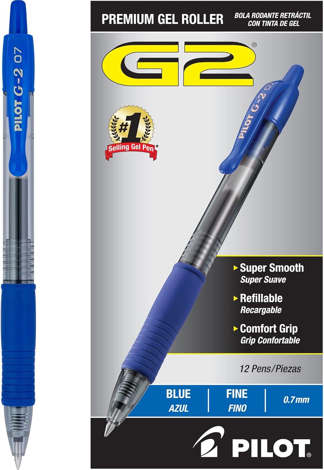 Gel Refill Pack - Refillable Fine Point Gel Pens, Blue