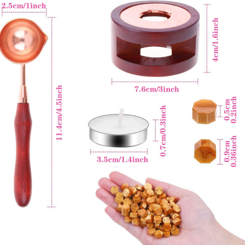 Wax Seal Set Includes 200 Gold - Wax Seal Stamp Set บทวิจารณ์และราคา