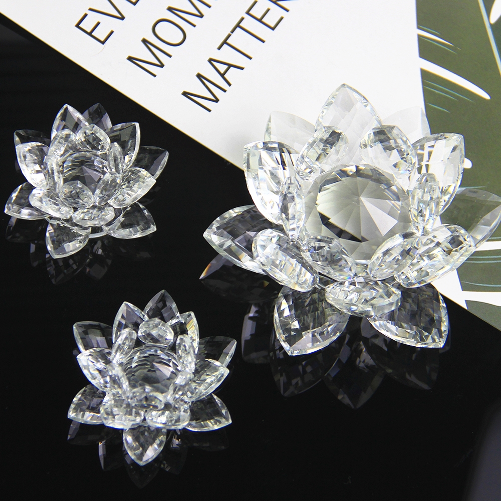 60mm-200mm Crystal Swan Lotus  - Book Weight Glass บทวิจารณ์และราคา
