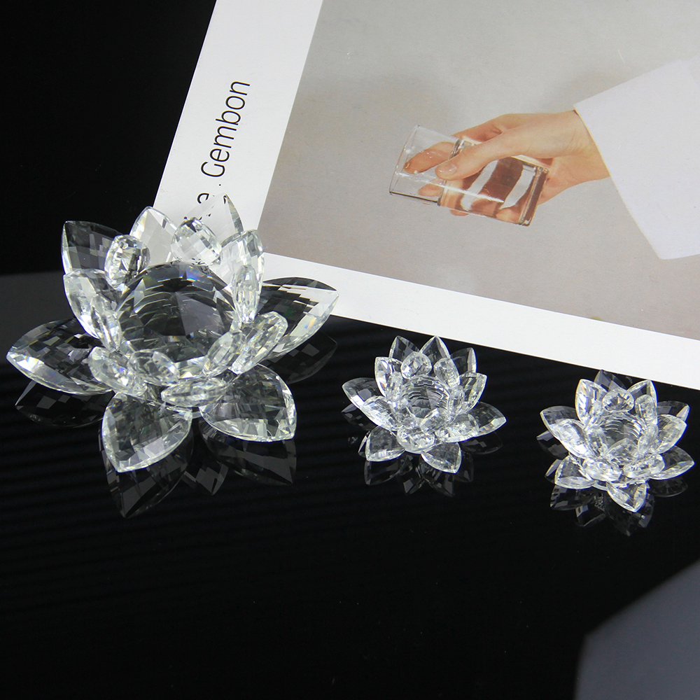 60mm-200mm Crystal Swan Lotus  - Book Weight Glass บทวิจารณ์และราคา