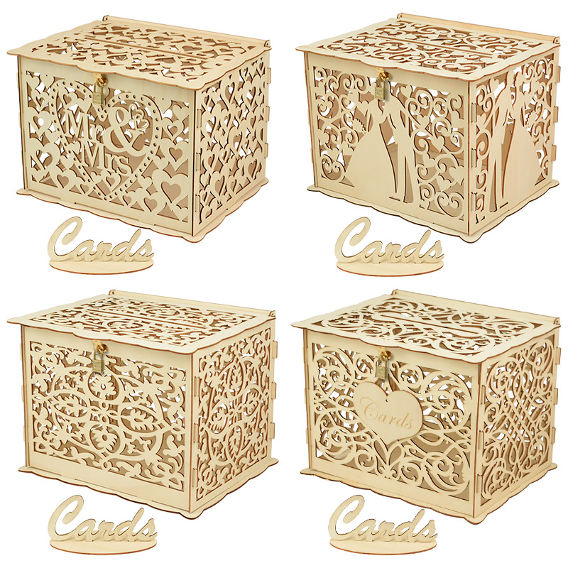 30X24X21cm DIY Wedding Gift Ca - Card Index Box บทวิจารณ์และราคา