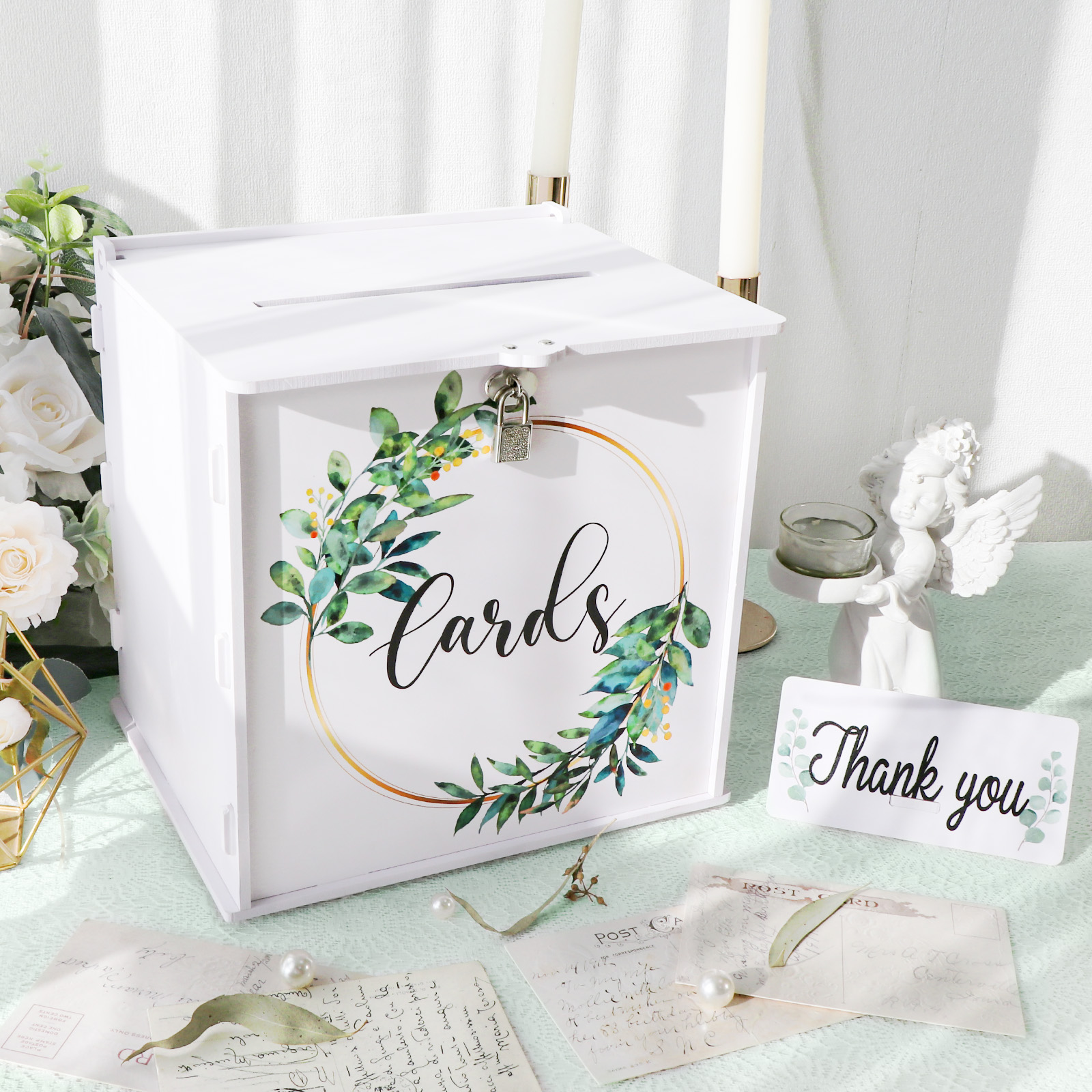 Wedding Card Box with Lock, PV - Card Index Box บทวิจารณ์และราคา