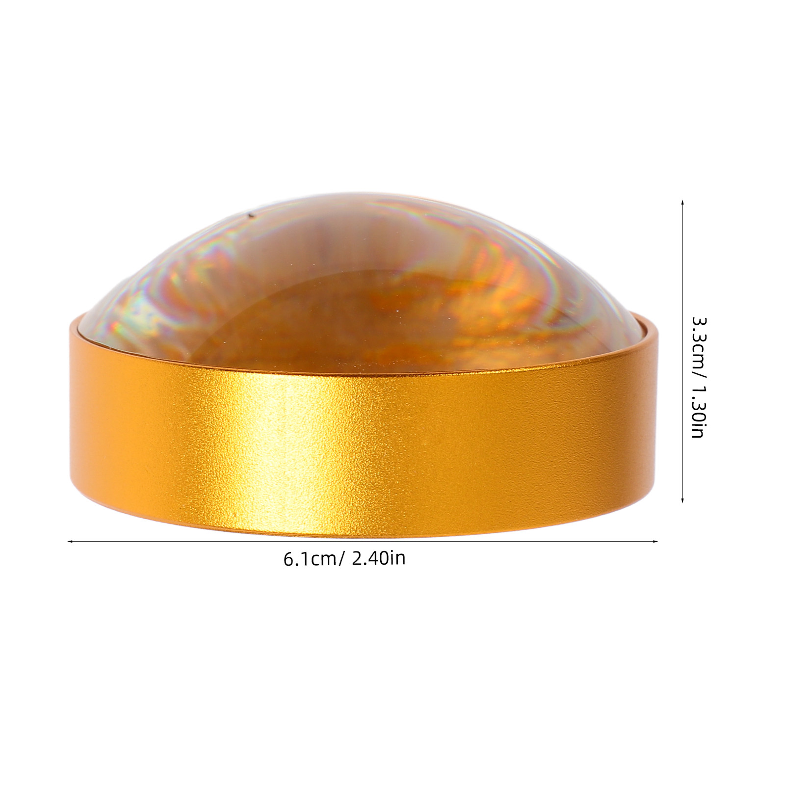 6X Spherical Optical Glass Dom - Book Weight Glass บทวิจารณ์และราคา