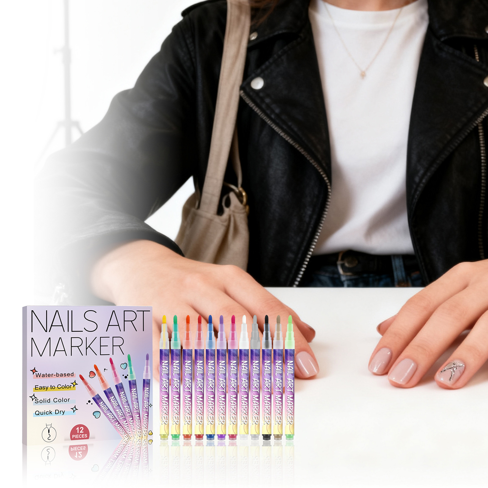 12Pcs Nail Art Pens With Fine  - Correction Pen Fine บทวิจารณ์และราคา