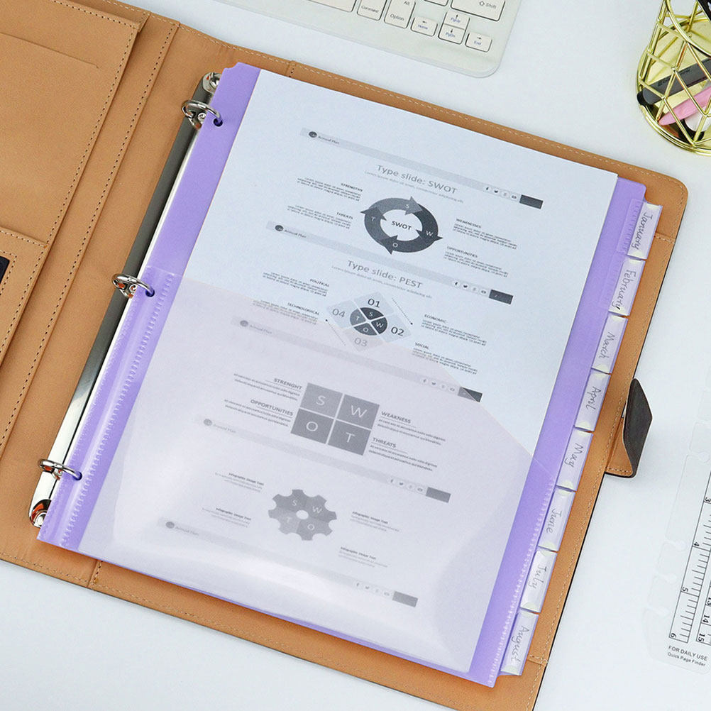 2Sets A4 3-Hole Divider Pages  - Tab Divider A4 บทวิจารณ์และราคา
