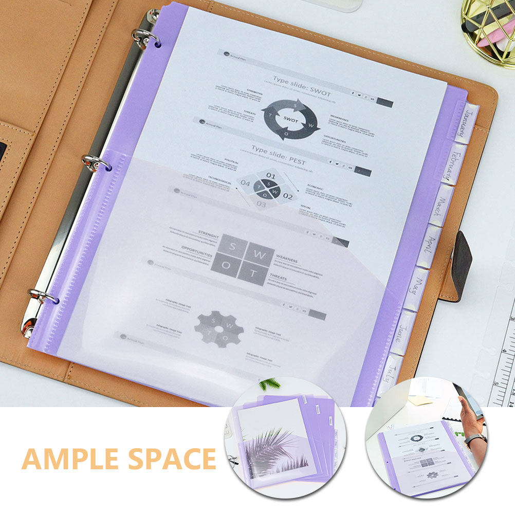 2Sets A4 3-Hole Divider Pages  - Tab Divider A4 บทวิจารณ์และราคา