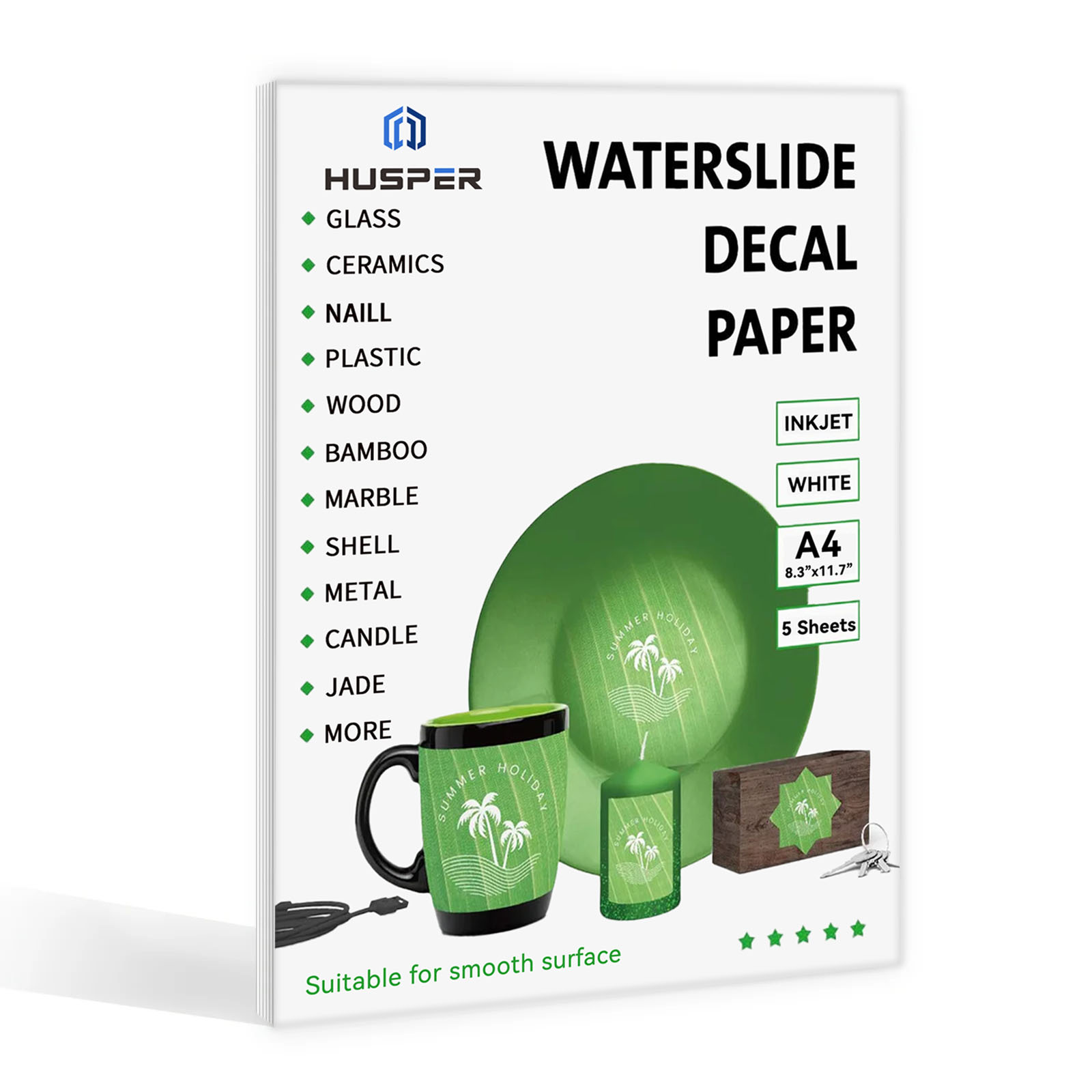 5 Sheets A4 Size Water Slide D - Ink Blotter Paper บทวิจารณ์และราคา