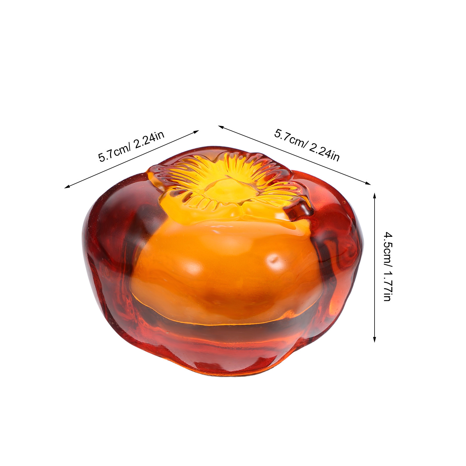Realistic Glass Persimmon Pape - Book Weight Glass บทวิจารณ์และราคา