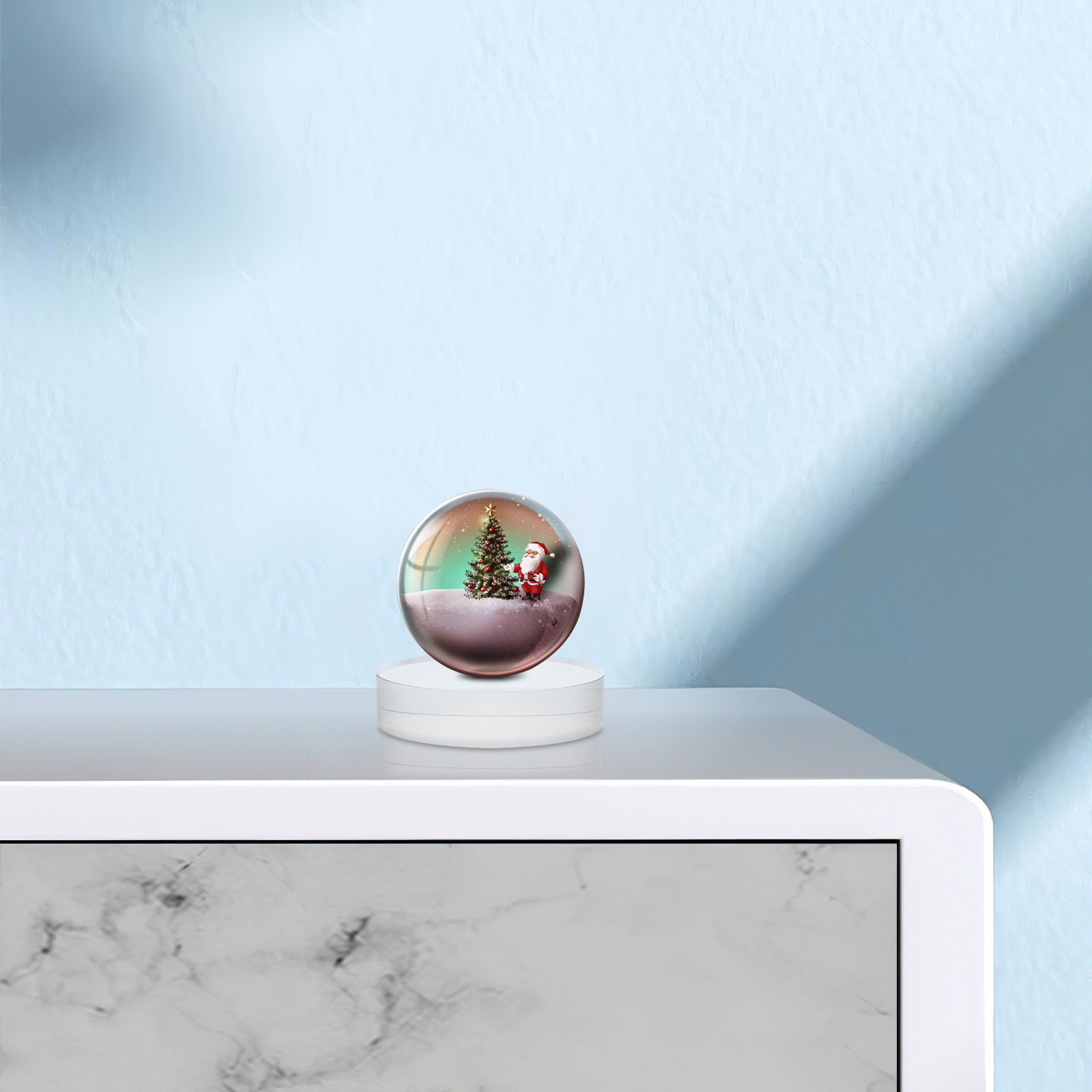 Crystal Clear Round Glass Pape - Paper Weight Crystal บทวิจารณ์และราคา