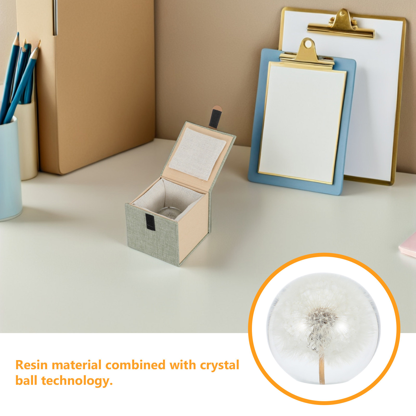 Dandelion Crystal Ball Glass S - Paper Weight Crystal บทวิจารณ์และราคา