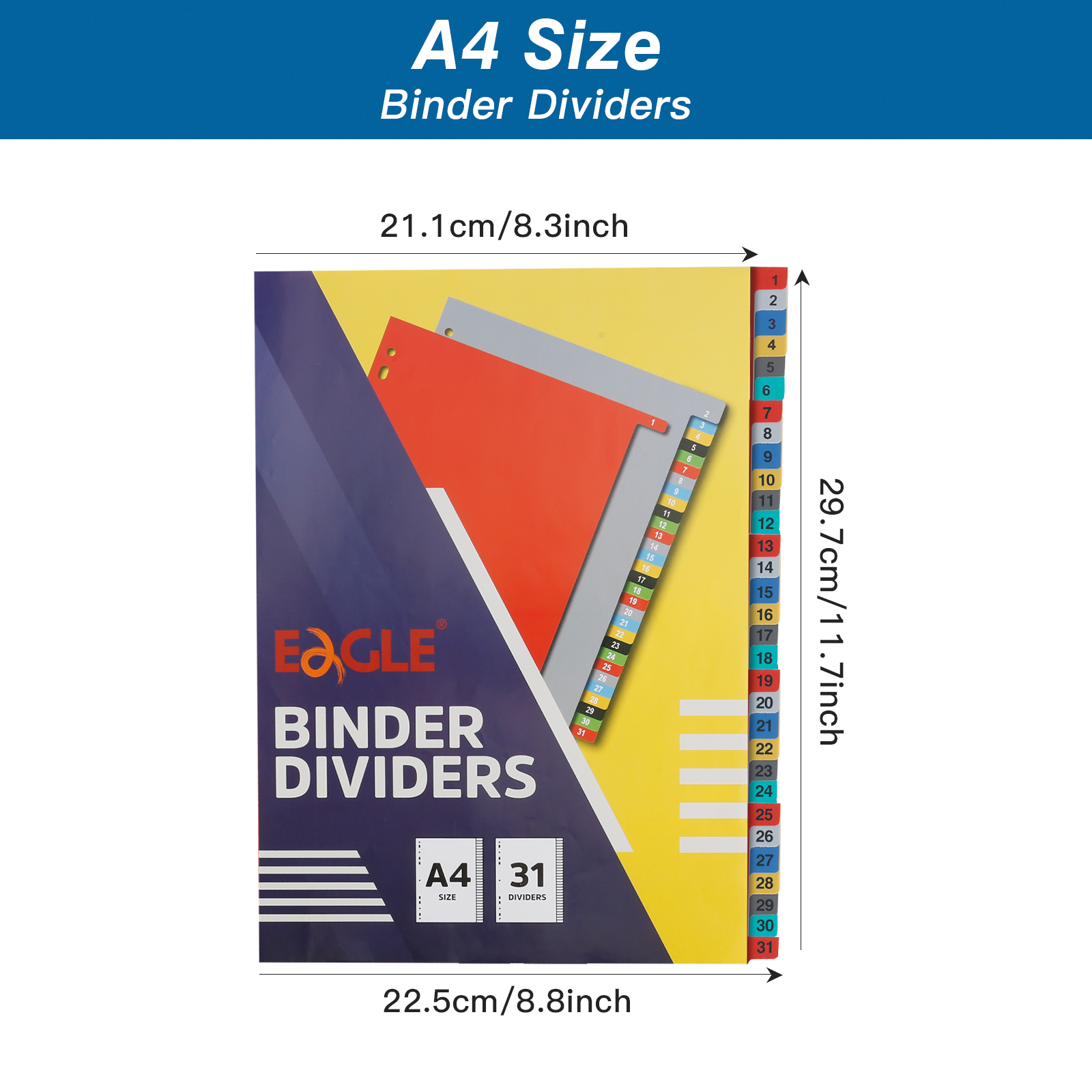 EAGLE A4 Binder Index Divider  - Tab Divider A4 บทวิจารณ์และราคา
