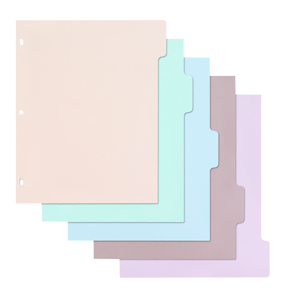 1Set Frosted PP Binder Divider - Tab Divider A4 บทวิจารณ์และราคา