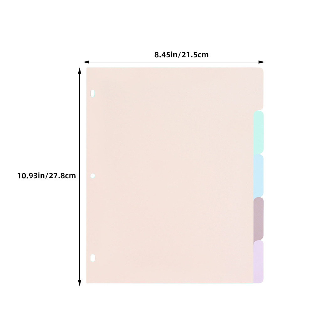 1Set Frosted PP Binder Divider - Tab Divider A4 บทวิจารณ์และราคา