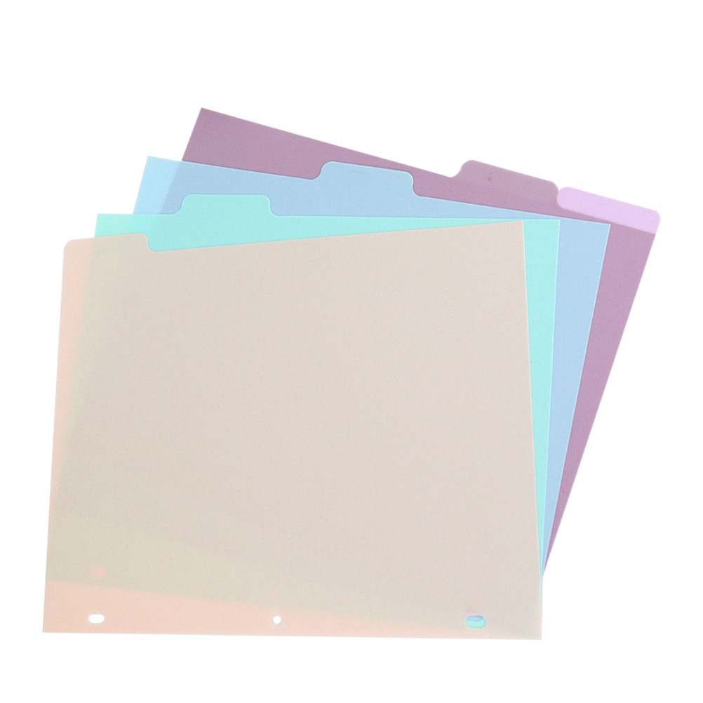 1Set Frosted PP Binder Divider - Tab Divider A4 บทวิจารณ์และราคา