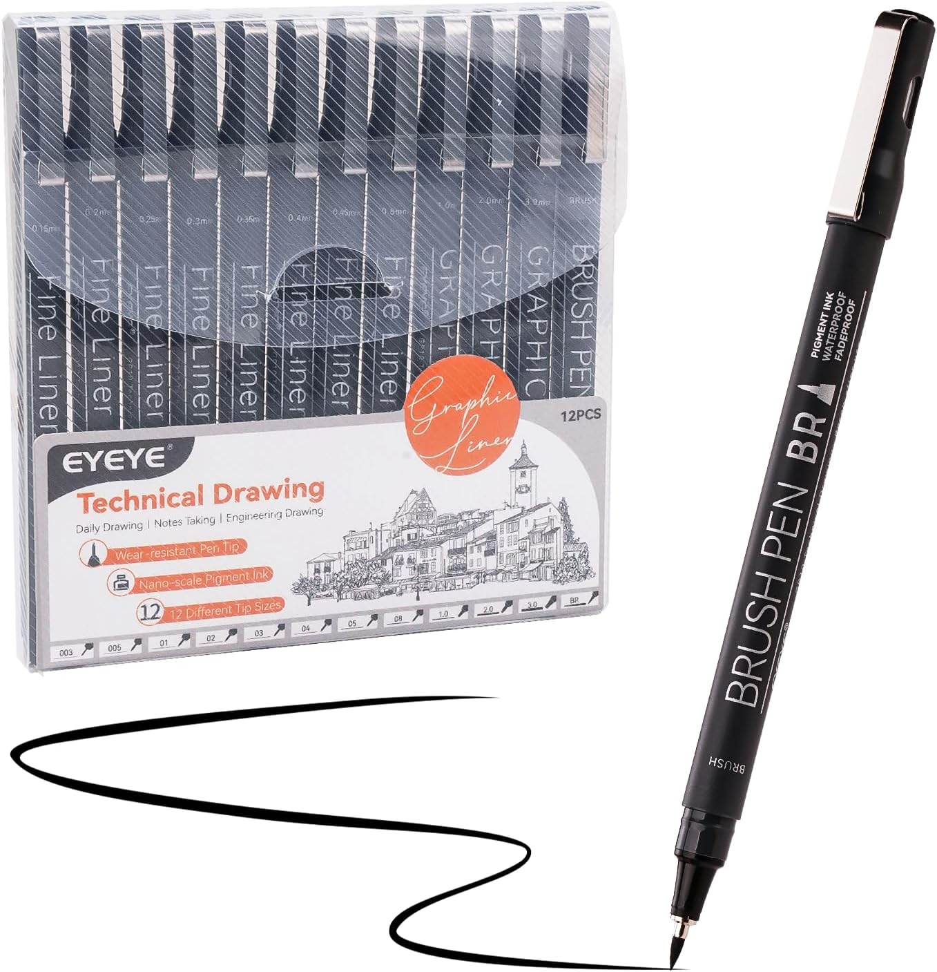 Micro Fineliner Pens Set, 12 B - Archive Box Set บทวิจารณ์และราคา