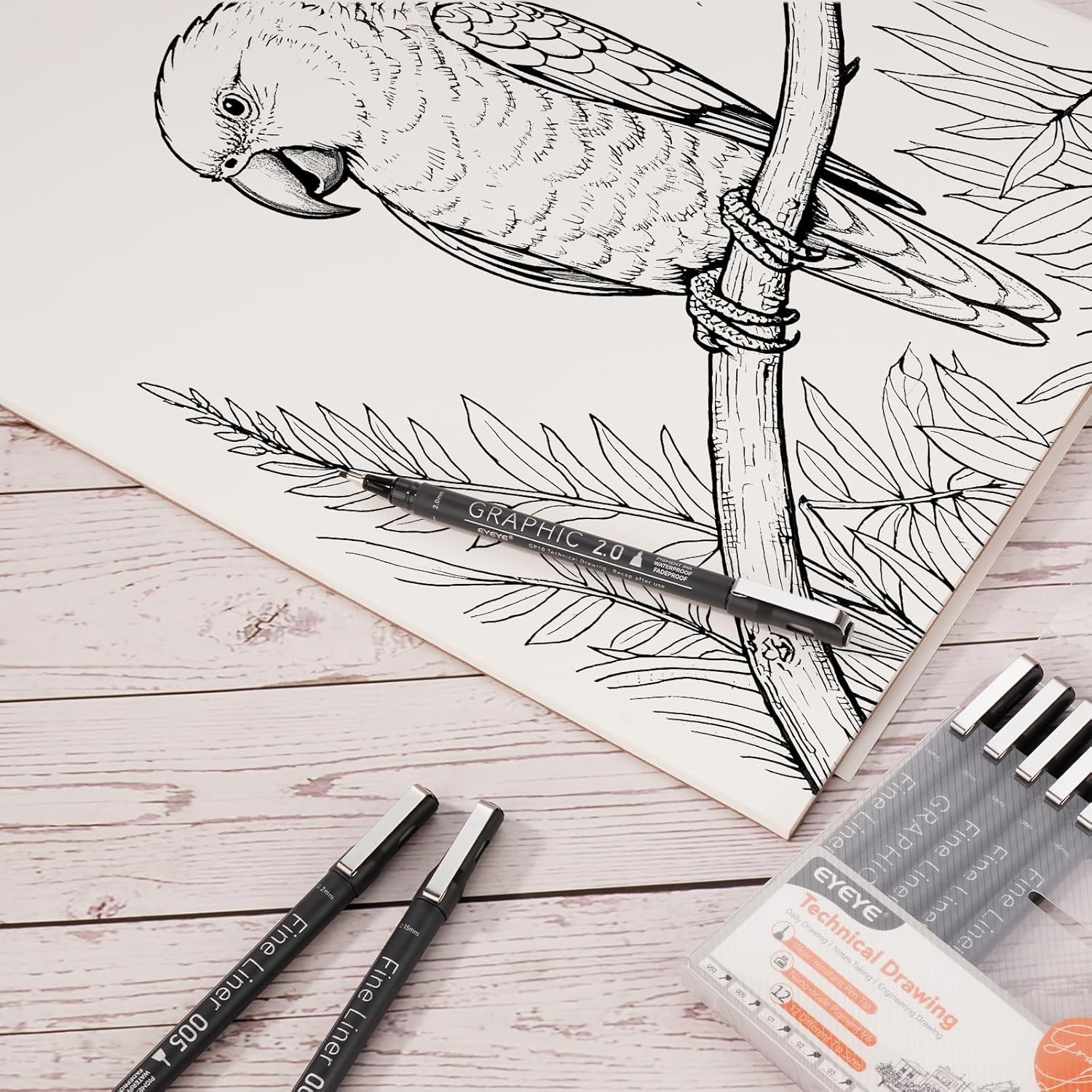 Micro Fineliner Pens Set, 12 B - Archive Box Set บทวิจารณ์และราคา