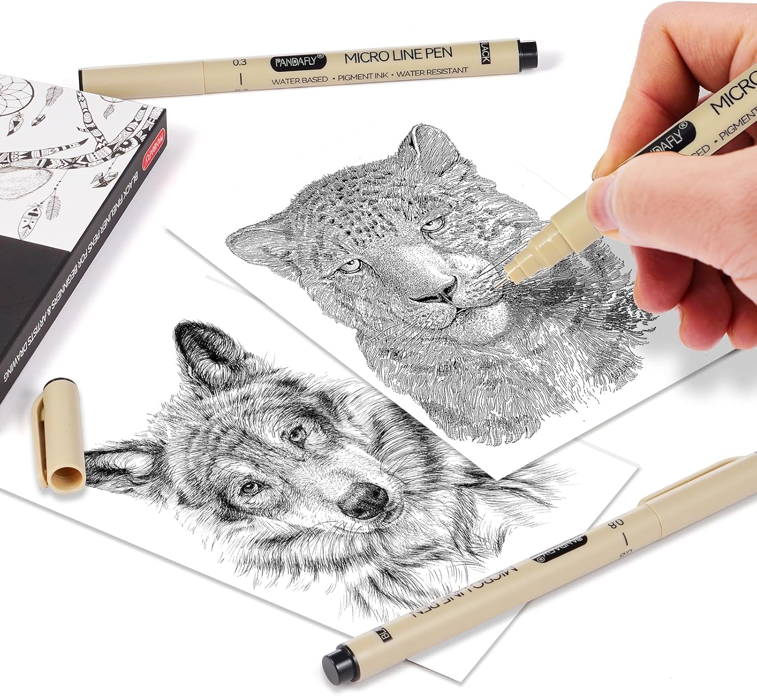 Black Micro-Pen Fineliner Ink  - Archive Box Set บทวิจารณ์และราคา