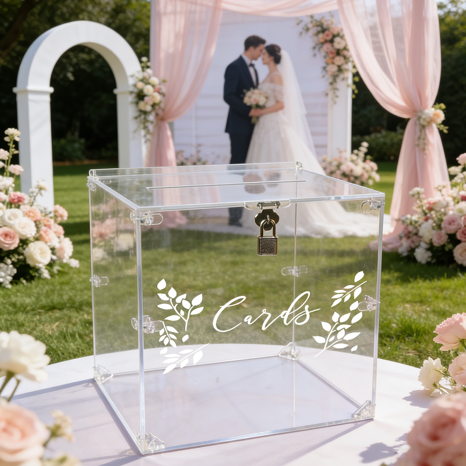 Acrylic Wedding Card Boxes wit - Card Index Box บทวิจารณ์และราคา