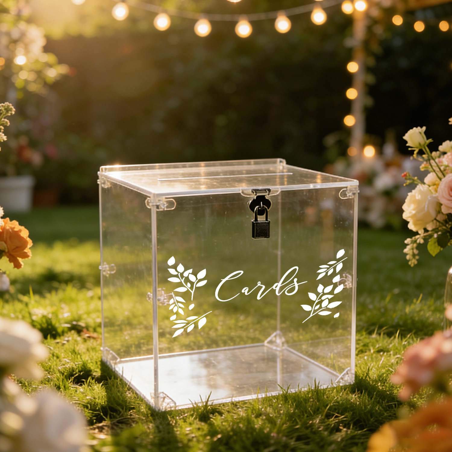 Acrylic Wedding Card Boxes wit - Card Index Box บทวิจารณ์และราคา