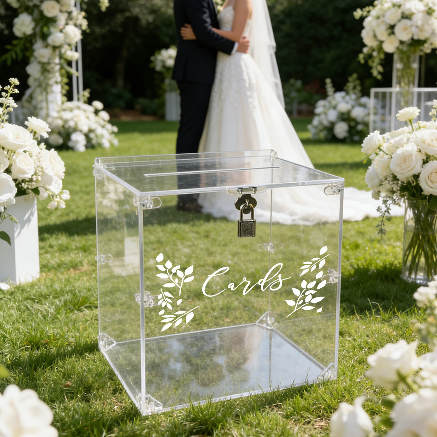 Acrylic Wedding Card Boxes wit - Card Index Box บทวิจารณ์และราคา