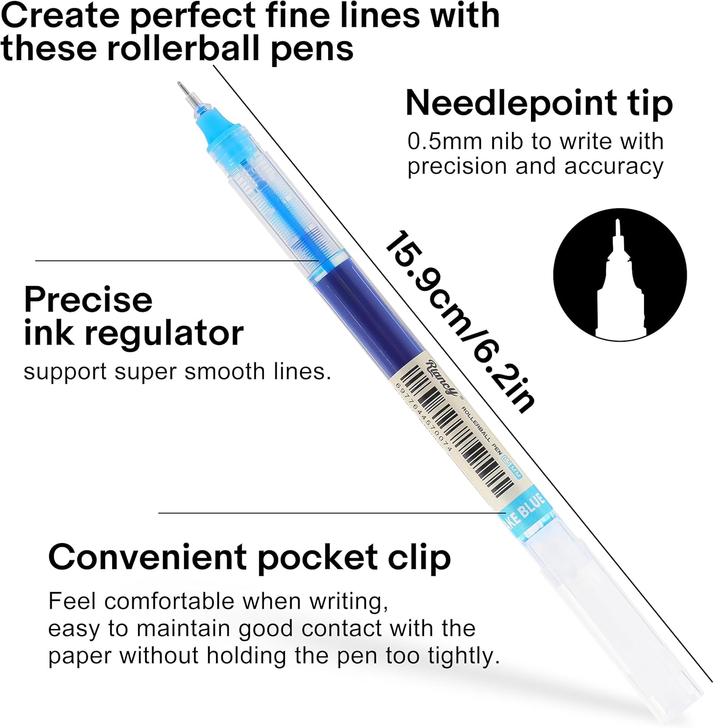 Liquid Ink Rollerball Gel Pens - Correction Pen Fine บทวิจารณ์และราคา