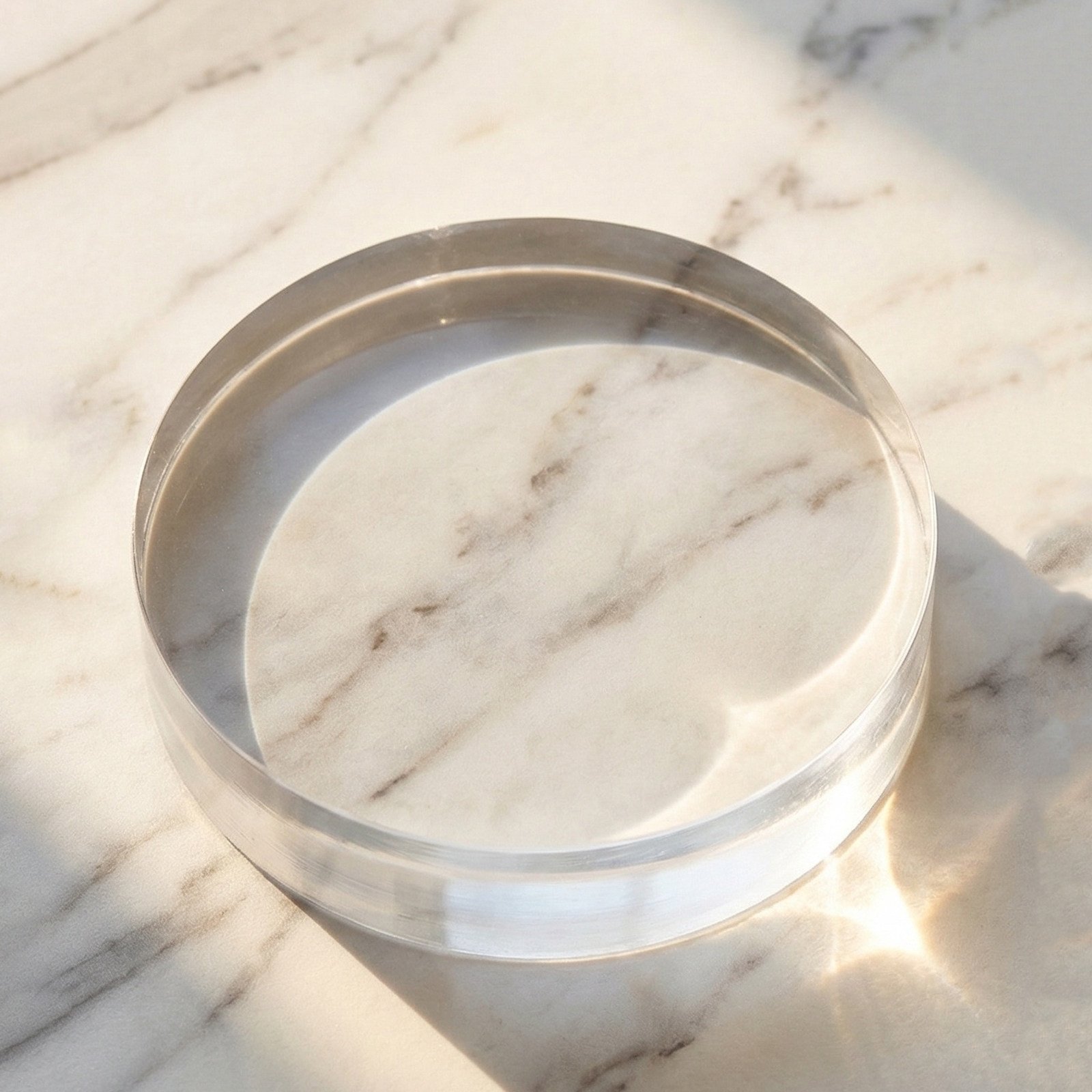 3.15 Inch Round Clear Crystal  - Paper Weight Crystal บทวิจารณ์และราคา