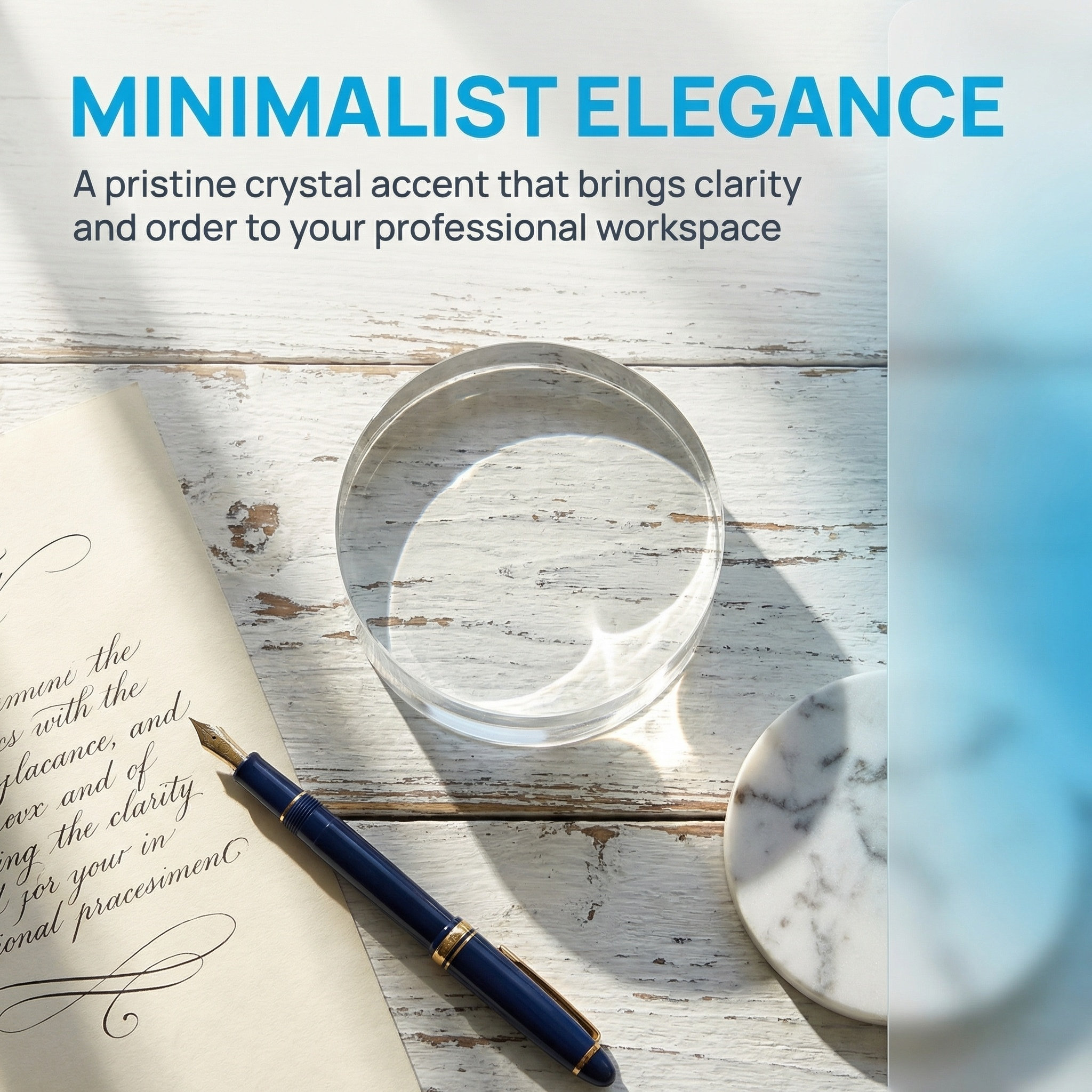 3.15 Inch Round Clear Crystal  - Paper Weight Crystal บทวิจารณ์และราคา