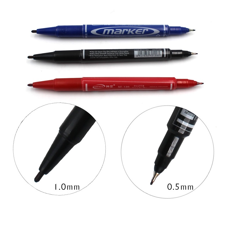 10pcs Dual side color marker p - Correction Pen Fine บทวิจารณ์และราคา