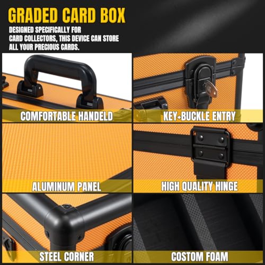 Graded Card Storage Box Alumin - Card Index Box บทวิจารณ์และราคา