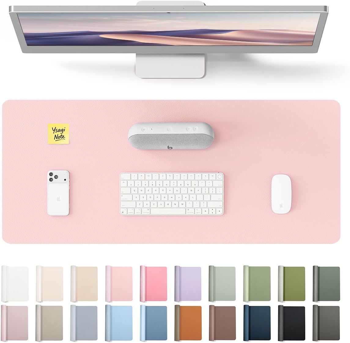 PU Leather Desk Protector with - Leather Desk Pad บทวิจารณ์และราคา