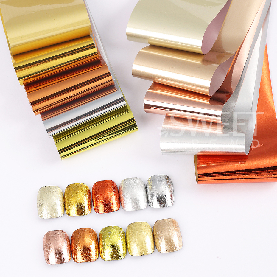 10pcs Metallic Nail Transfer F - Gel Refill Pack บทวิจารณ์และราคา