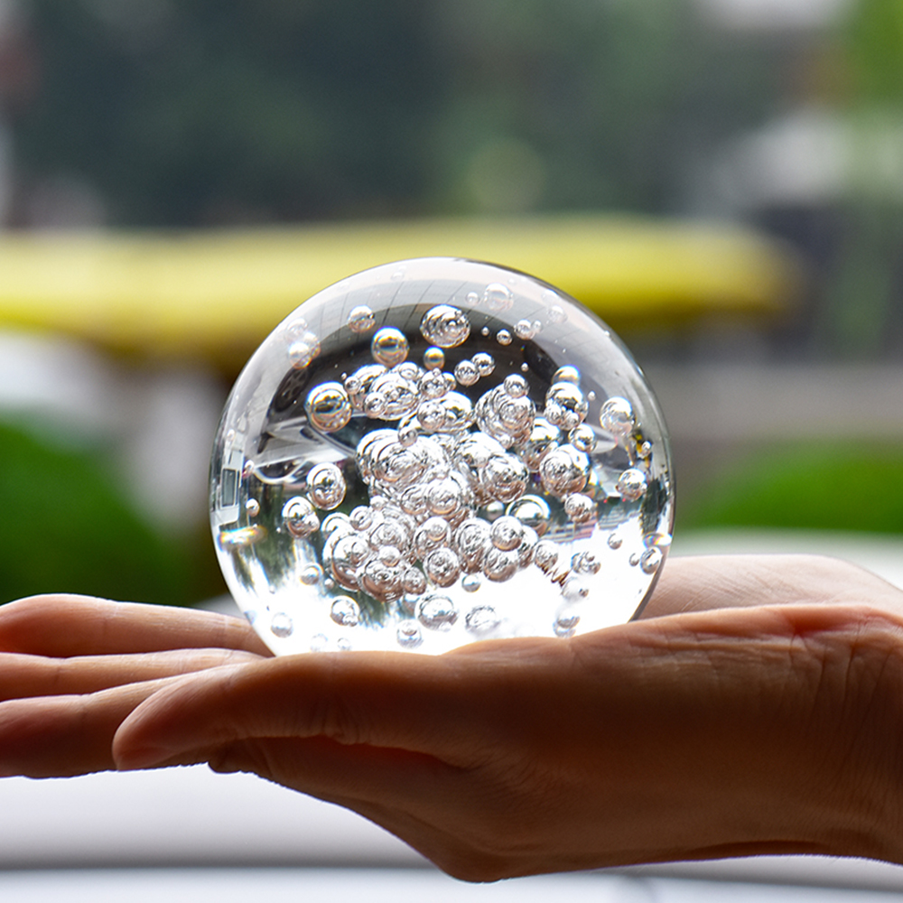 40/60/80MM Clear Bubble Crysta - Paper Weight Crystal บทวิจารณ์และราคา