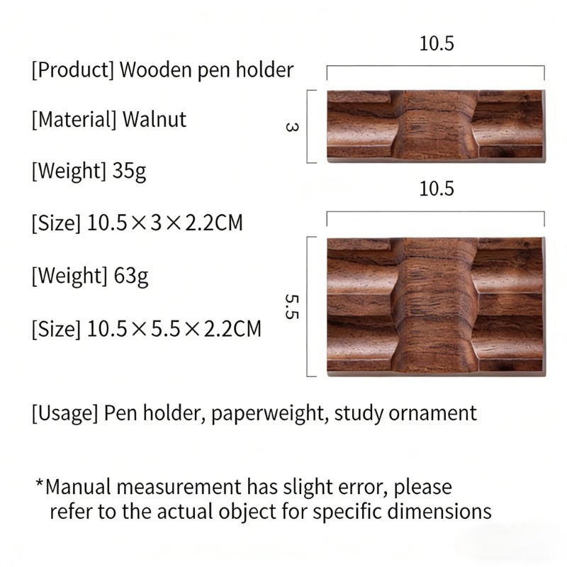 Walnut Wood Pen Holder Stand f - Pen Rest Single บทวิจารณ์และราคา