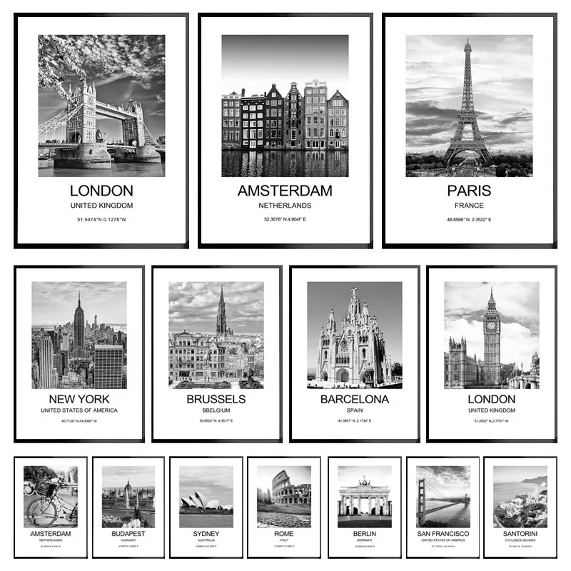 City Poster New York London Pa - Ink Blotter Paper บทวิจารณ์และราคา