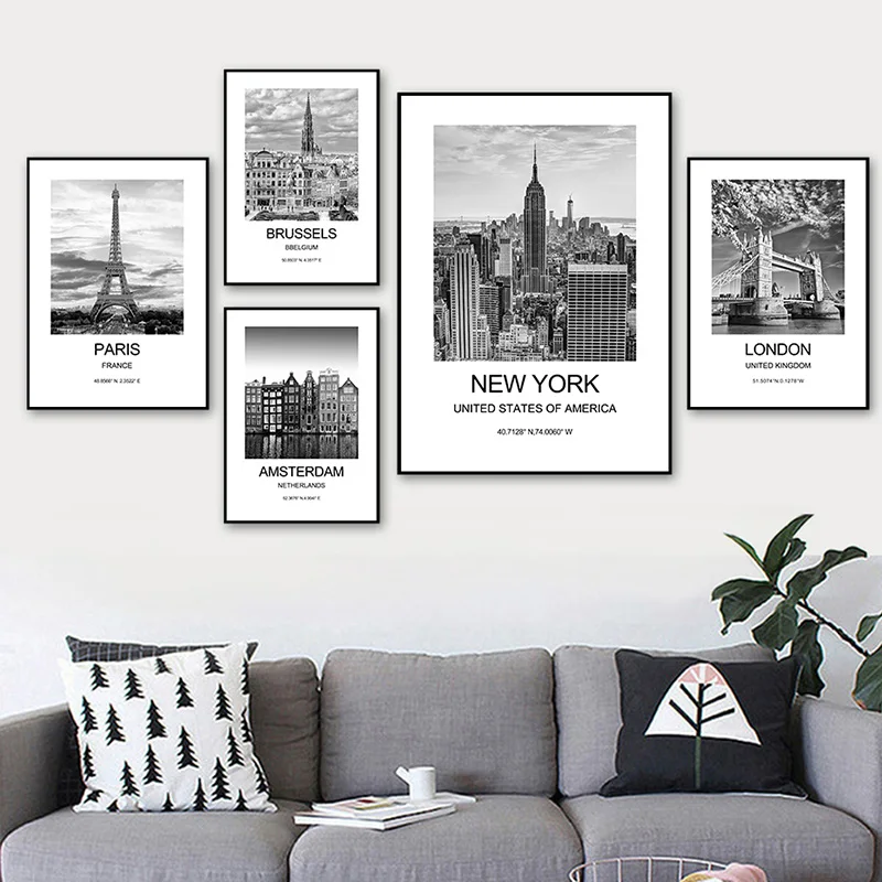 City Poster New York London Pa - Ink Blotter Paper บทวิจารณ์และราคา