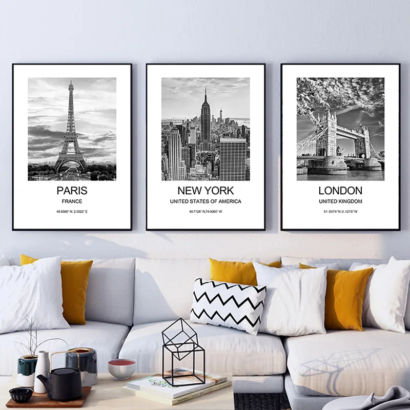 City Poster New York London Pa - Ink Blotter Paper บทวิจารณ์และราคา