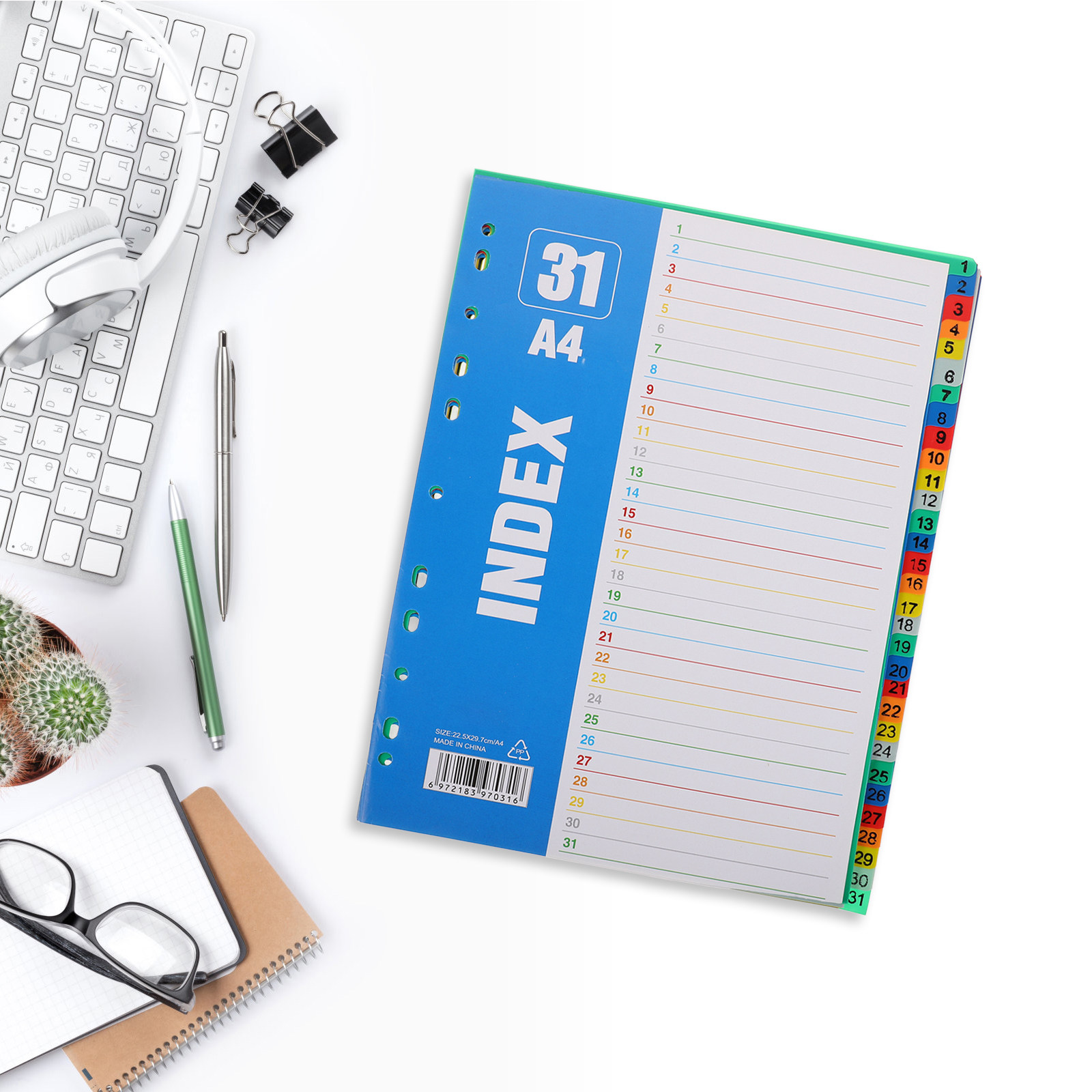 1Set Dividers A4 11-Hole Binde - Tab Divider A4 บทวิจารณ์และราคา