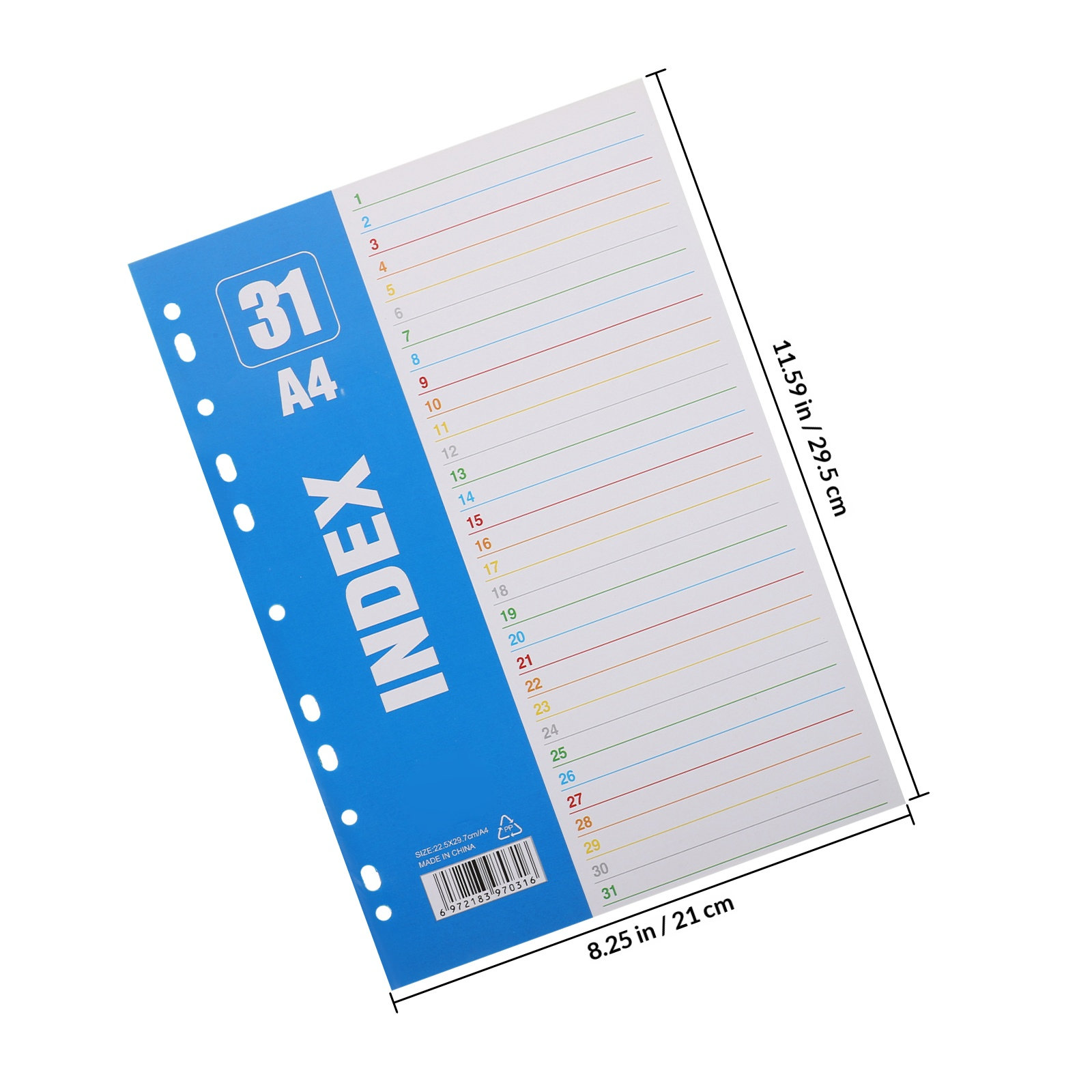 1Set Dividers A4 11-Hole Binde - Tab Divider A4 บทวิจารณ์และราคา
