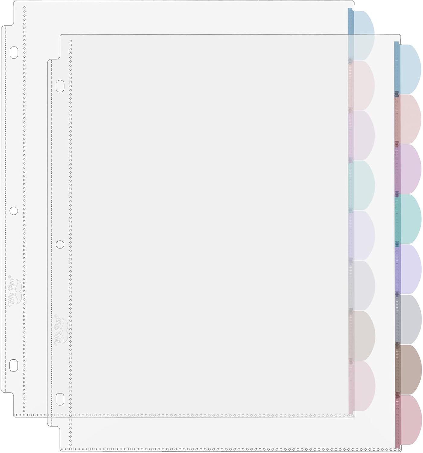 A4 Clear Sheet Protectors with - Tab Divider A4 บทวิจารณ์และราคา