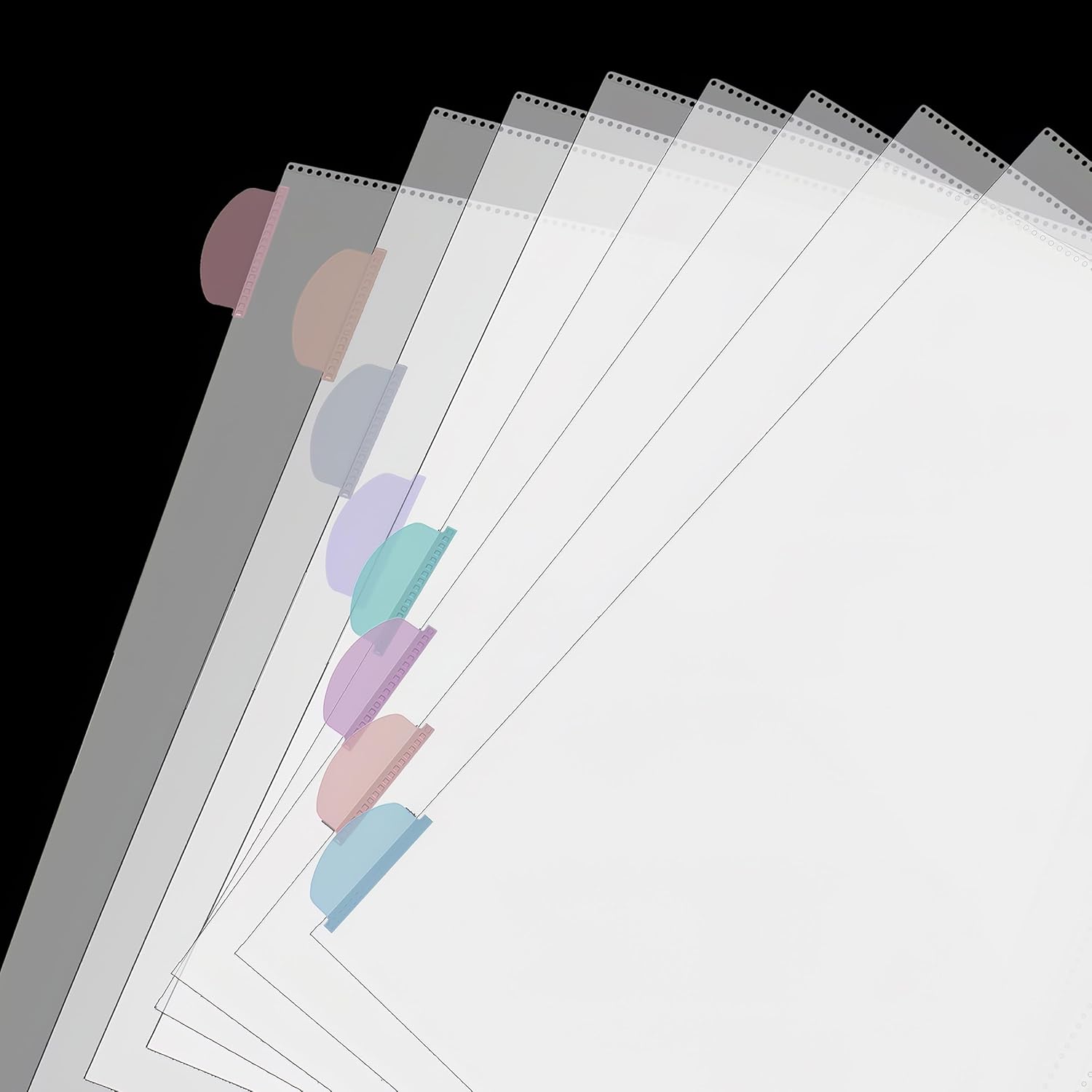 A4 Clear Sheet Protectors with - Tab Divider A4 บทวิจารณ์และราคา