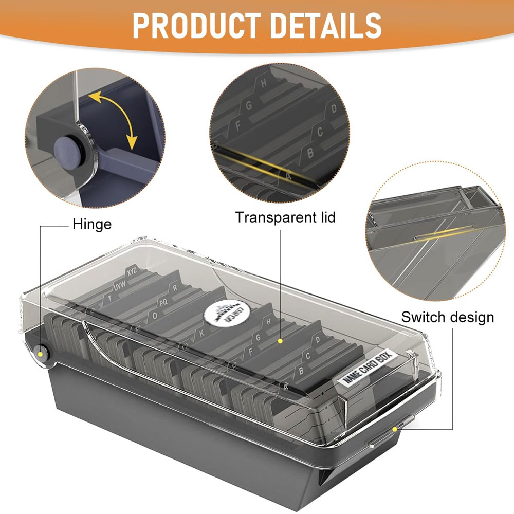 Desktop Business Card Box, Lar - Card Index Box บทวิจารณ์และราคา