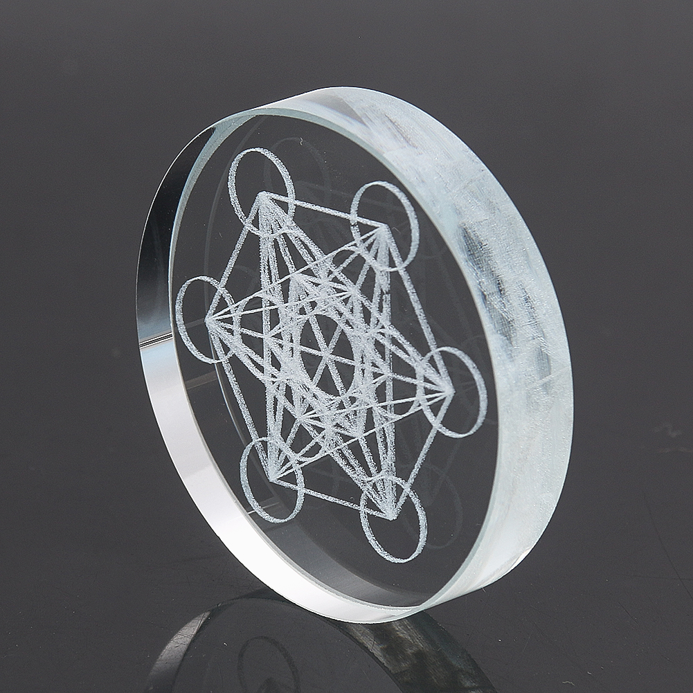 Metatron Cube Crystal Display  - Paper Weight Crystal บทวิจารณ์และราคา