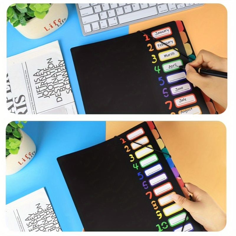 1Pc Black/White Cover Multi-La - Tab Divider A4 บทวิจารณ์และราคา