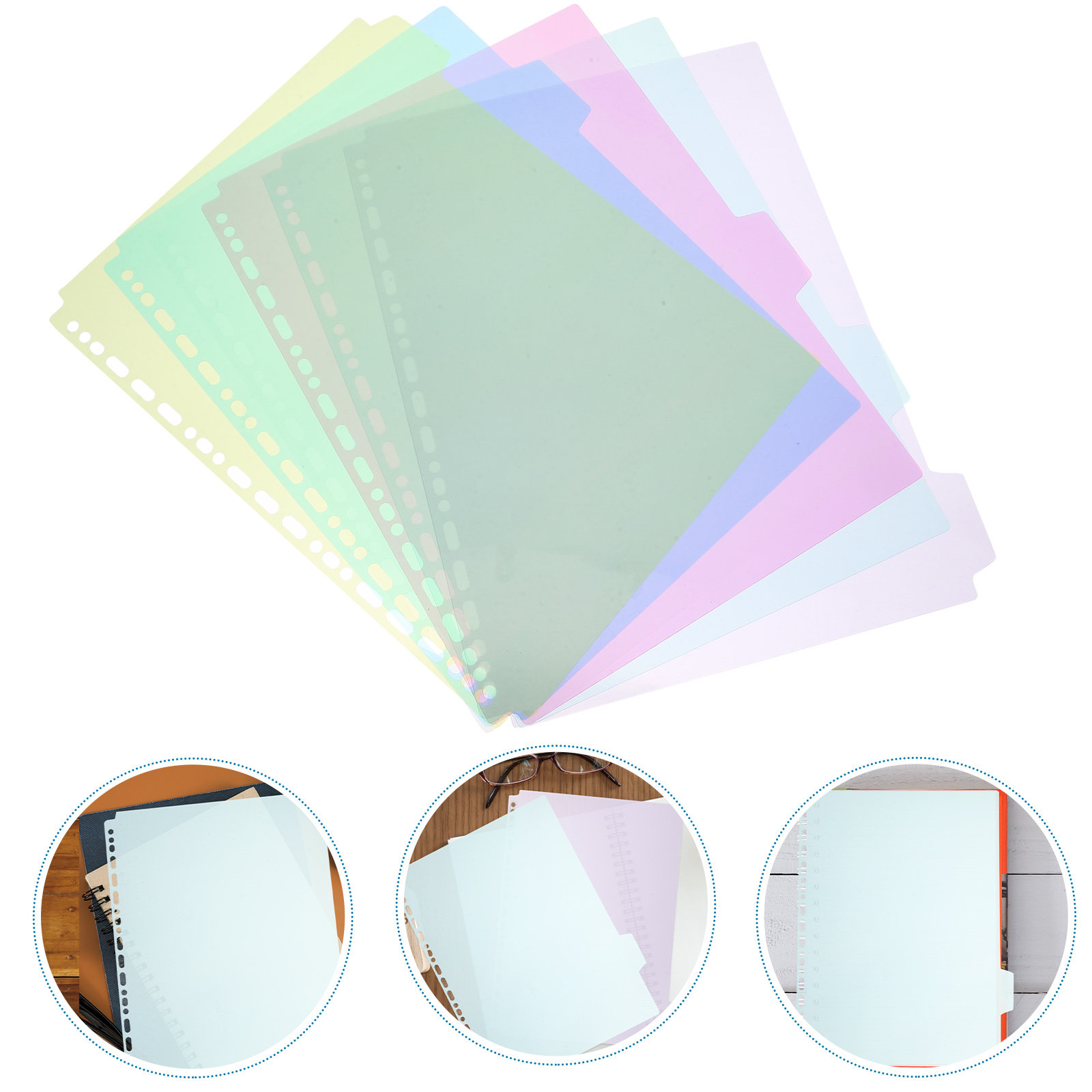 6Pcs Tabbed Binder Divider She - Tab Divider A4 บทวิจารณ์และราคา