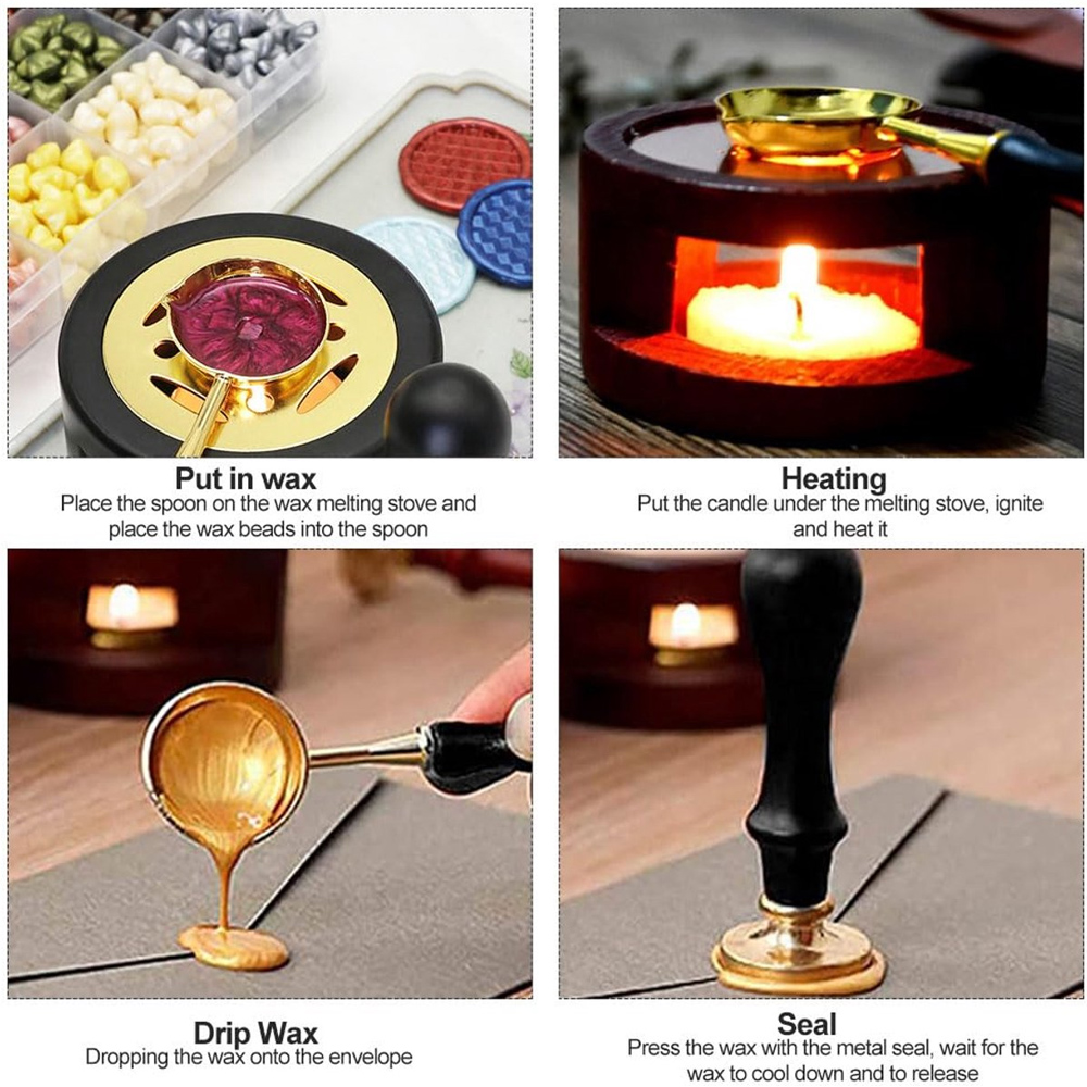 Personalized Wax Seal Stamp Ki - Wax Seal Stamp Set บทวิจารณ์และราคา