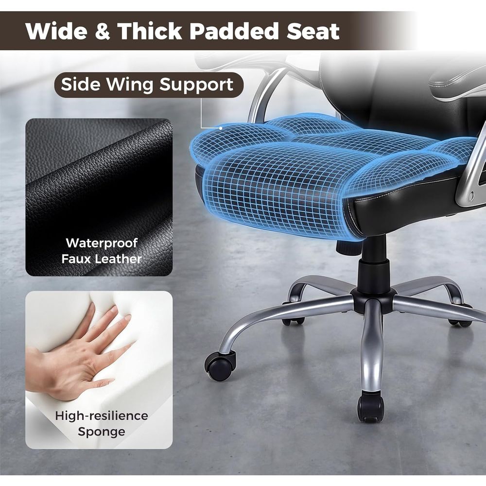 High Back Leather Ergonomic Sw - Leather Desk Pad บทวิจารณ์และราคา