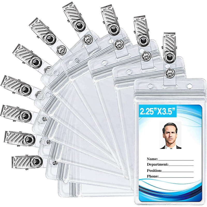 ID card holder with metal badg - Index Card Holder บทวิจารณ์และราคา