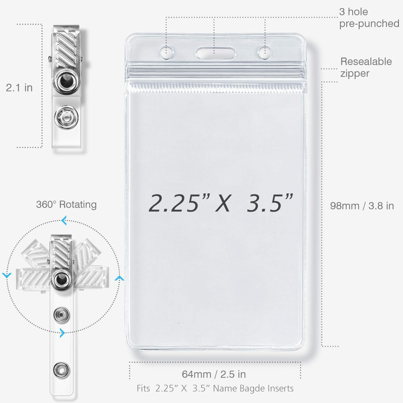 ID card holder with metal badg - Index Card Holder บทวิจารณ์และราคา