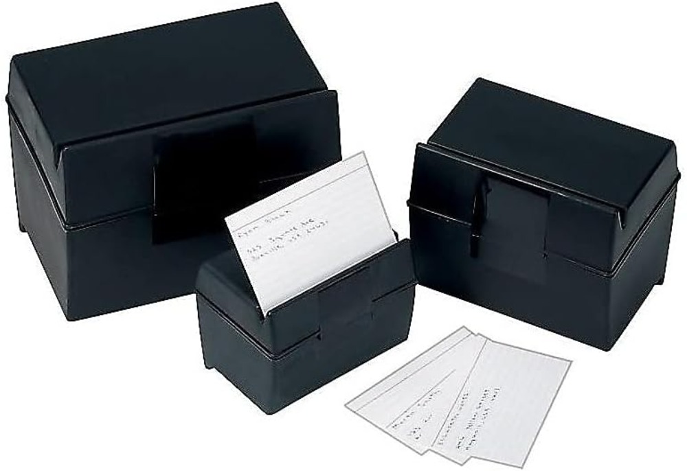 Plastic Index Card Box, 4x6 In - Card Index Box บทวิจารณ์และราคา
