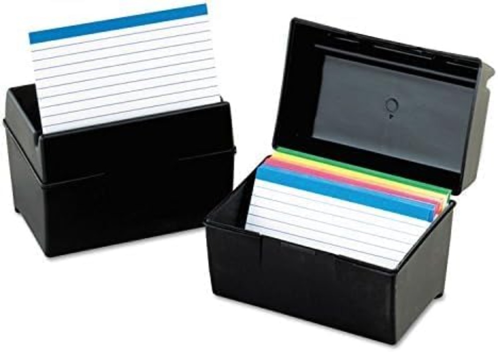 Plastic Index Card Box, 4x6 In - Card Index Box บทวิจารณ์และราคา